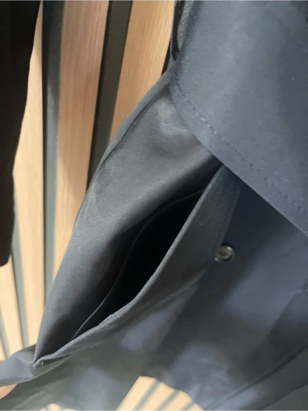Lauren Ralph Lauren Navy Double Breasted Belted Trench Coat